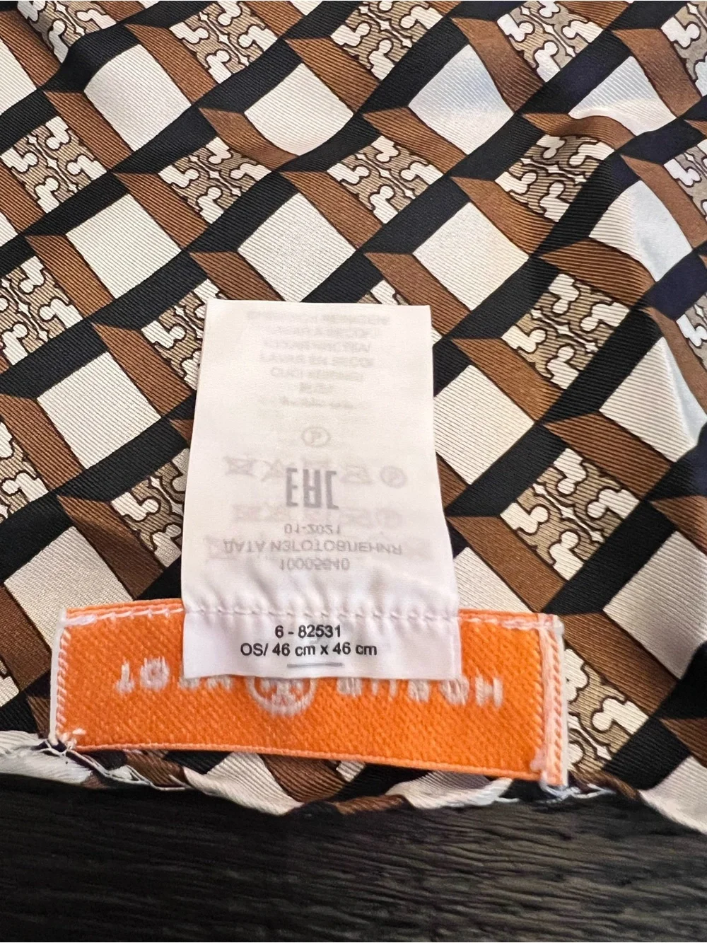 Tory Burch Geo Logo Printed Scarf